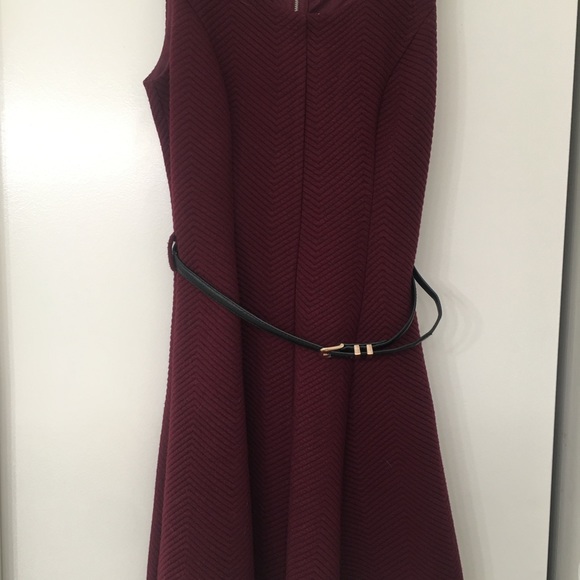 YA Los Angeles. Burgundy fit and flare dress. Great condition. Medium - Picture 3 of 11